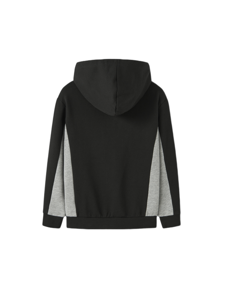 Sort - Black - Name it - Hættetrøje - Lynlås - 13246563