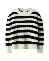 Sort - Buttercream/Black- Name it - Striktrøje - 13246813