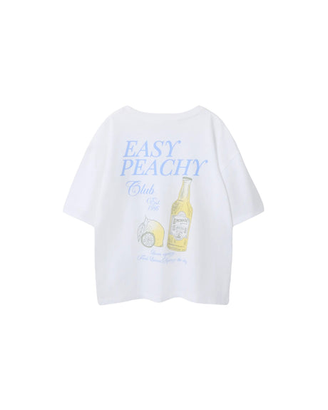 Hvid - Bright White/Easy Peasy - Name it - T-shirt - Print - 13246816