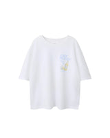 Hvid - Bright White/Easy Peasy - Name it - T-shirt - Print - 13246816