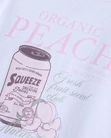 Hvid - Bright White/Peach - Name it - T-shirt - Print - 13246816