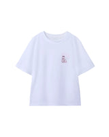 Hvid - Bright White/Peach - Name it - T-shirt - Print - 13246816