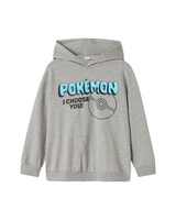 Grå - Grey Melange - Name it - Hættetrøje - Pokemon - 13247270