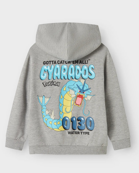 Grå - Grey Melange - Name it - Hættetrøje - Pokemon - 13247270