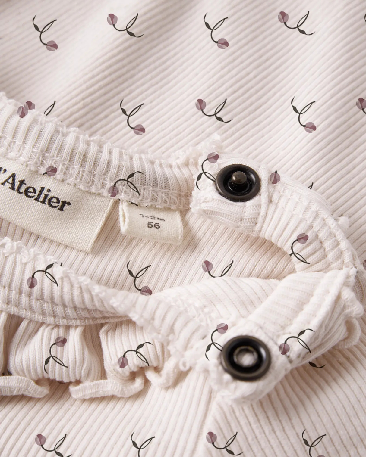 Offwhite - Almost mauve - Lil'Atelier - Rib bodystocking - 13247385