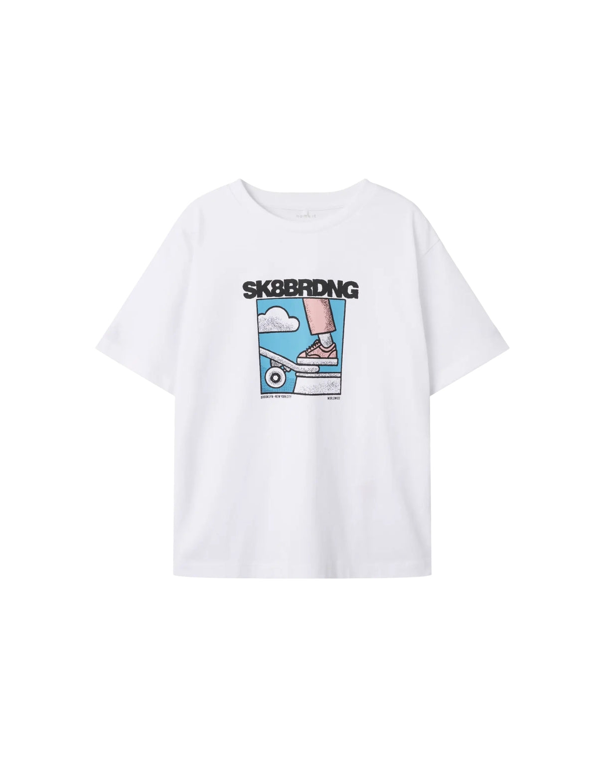 Hvid - Bright White - Name it - T-shirt - Print - 13248175