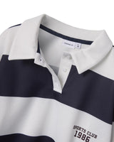 Hvid/Mørkeblå - Bright White - Night Sky - Name it - Polo - Skjorte - Striber - 13248355