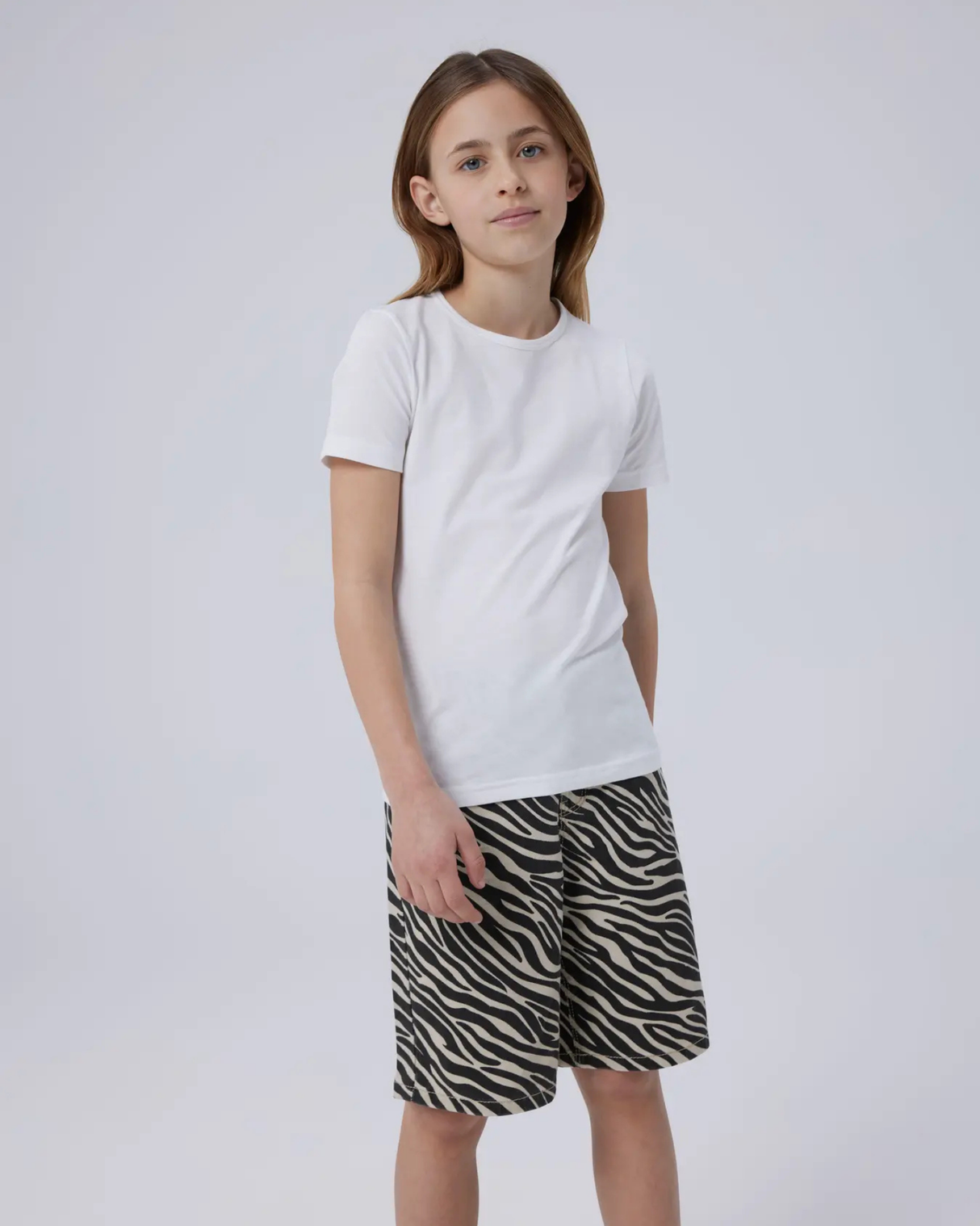 Brun - Cement/Zebra - Name it - Denim Shorts - 13248489