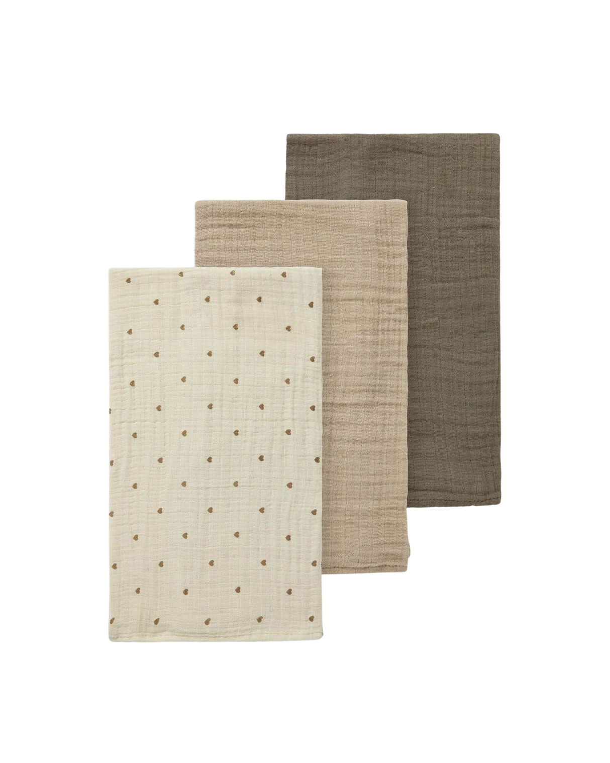 Brun - Turtledove - Lil'Atelier - Stofbleer - 3-pak - 13249091