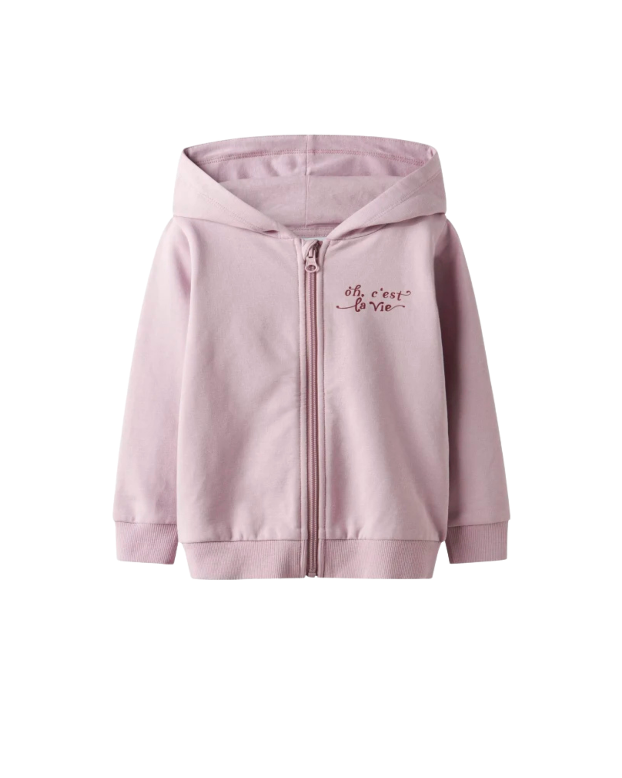 Lyserød - Keepsake Lilac - name it  - zip-up hættetrøje - 13249127