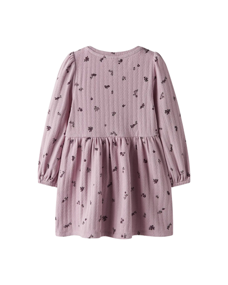 Lyserød - burnished lilac - name it  - kjole med blomster - 13249293