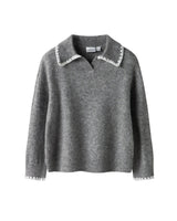 Grå - Grey melange - Name it - Strik Polo - 13249306