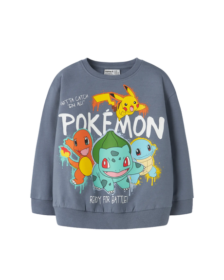 Gråblå - Flint stone - Name it - sweatshirt - 13249589