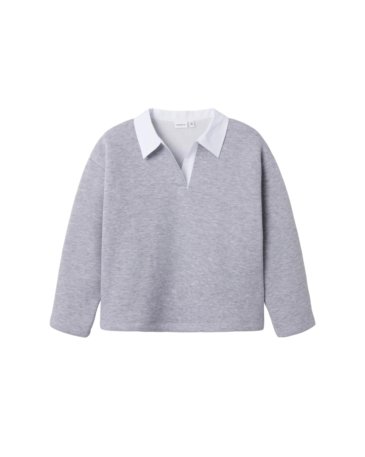 Grå - Grey melange - Name it - Polo - Ensfarvet - 13250388