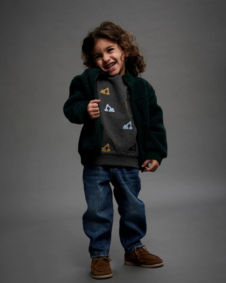 Grå - Dark grey melange - Name it - sweatshirt - 13250420