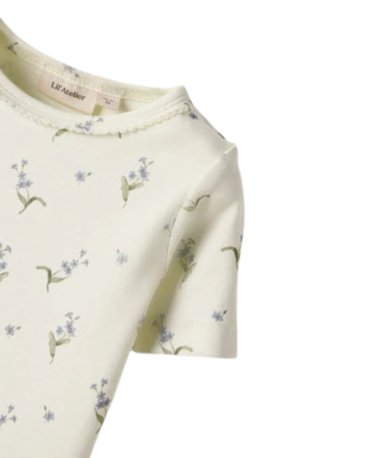 White - Coconut Milk - Lil'Atelier - T-shirt - Forget-me-not - 13250943