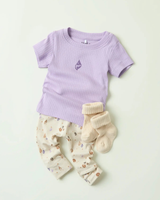 Lilla - Lavendula - Name it - top - Med konkylie - 13251117