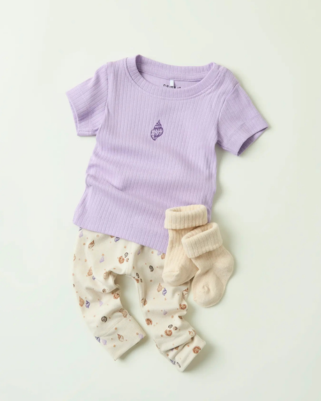 Lilla - Lavendula - Name it - top - Med konkylie - 13251117