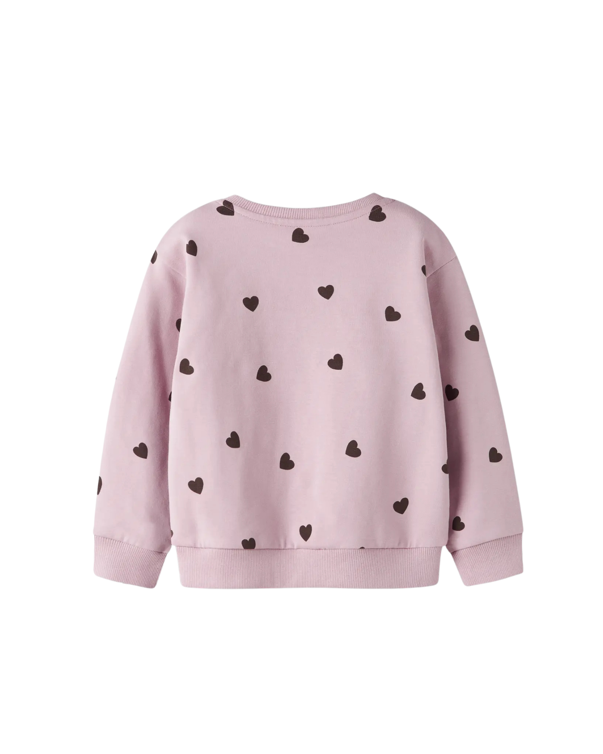 Lyserød - Burnished Lilac - Name it - Sweatshirt - Hjerter - 13251452