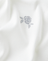 Hvid - Cloud Dancer - Name it - Tank Top - med rose - 13251784