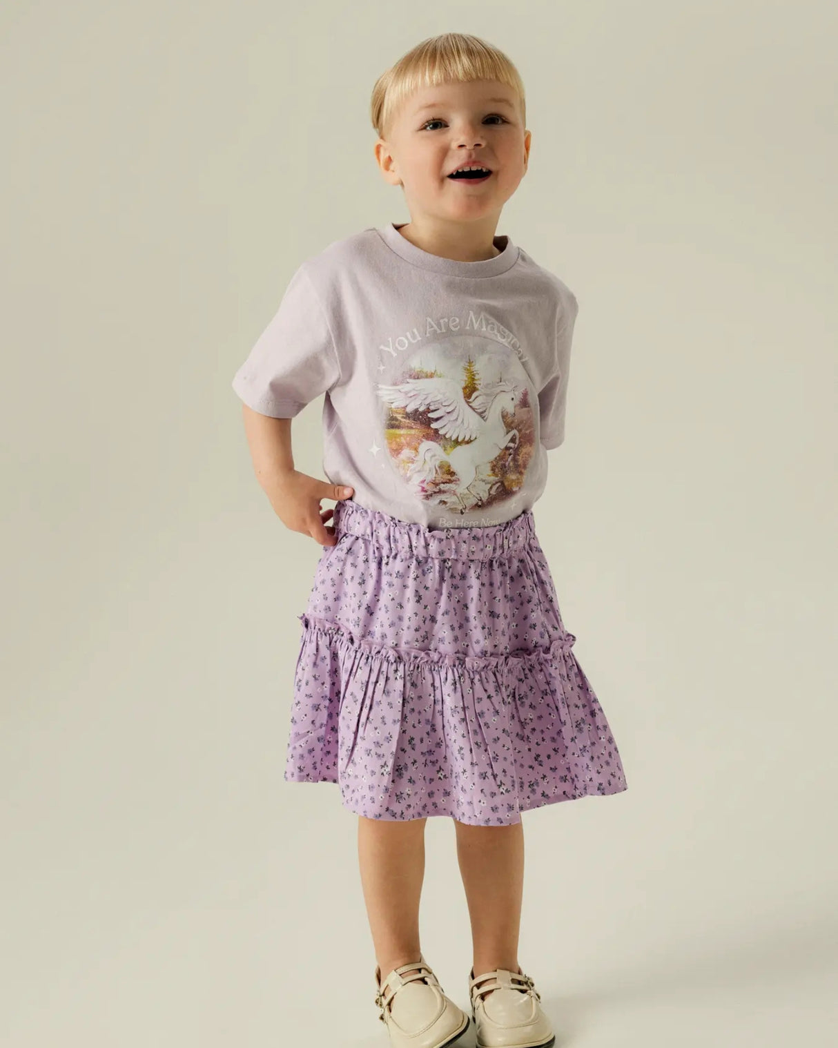 Lilla T-shirt med enhjørning - Name it - Misty Lilac - 13251834