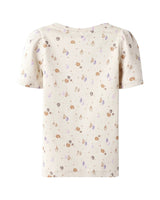 Hvid T-shirt med muslinger - Name it - korteærmer - Sandshell - 13251879