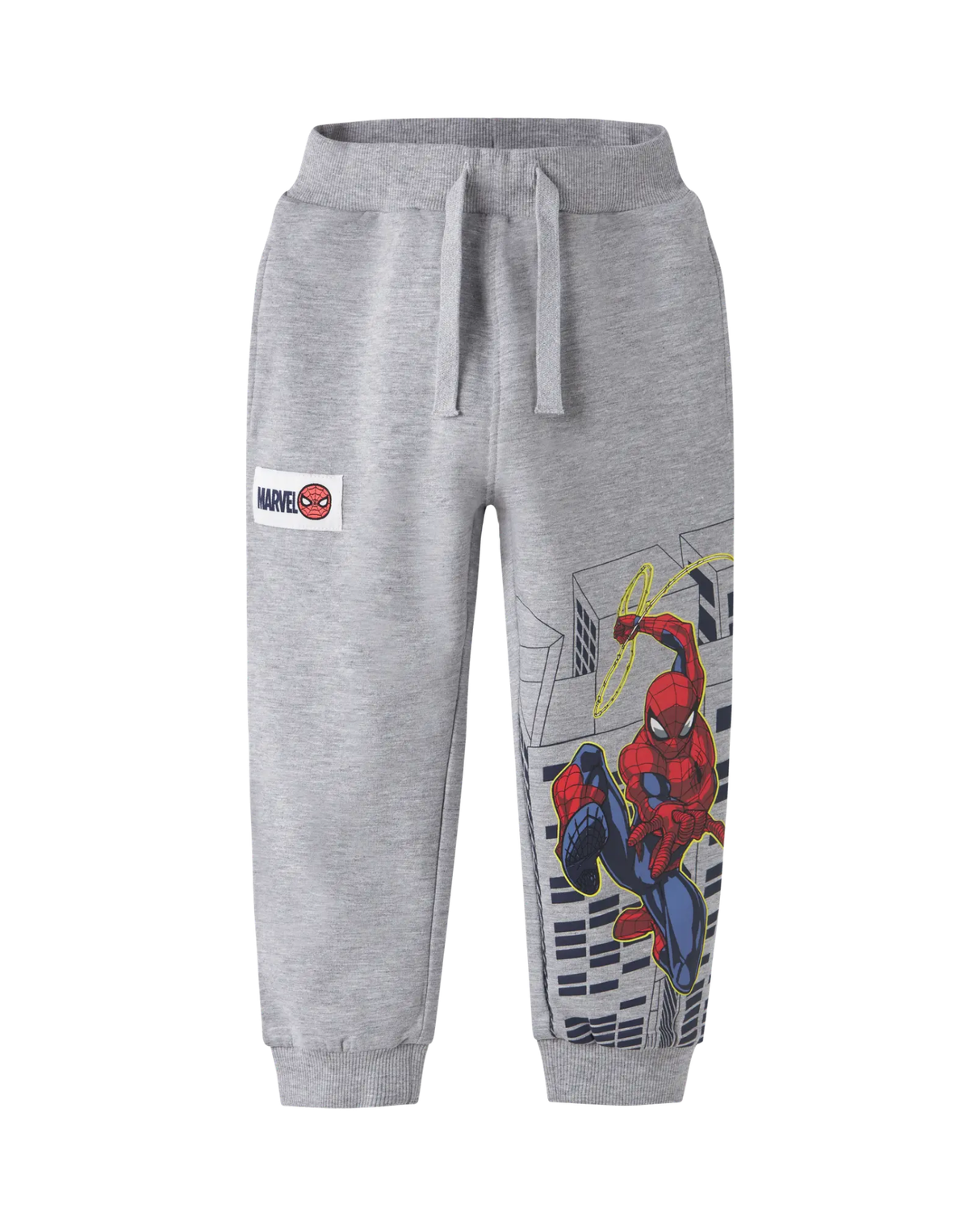 Grå - Grey Melange - Name it - Bukser - Spiderman - 13251985