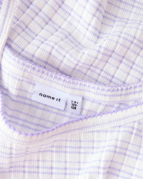 Hvid - Bright White - Flowers - Name it - Top - 13252652