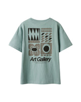 Grøn T-shirt - Name it - Slate Gray - Kunst - korteærmer - 13252876