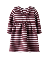 Rødbrun - Bleached Mauve - Name it - Kjole - Striber - 13252993