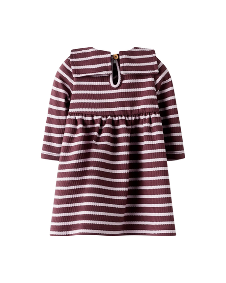 Rødbrun - Bleached Mauve - Name it - Kjole - Striber - 13252993