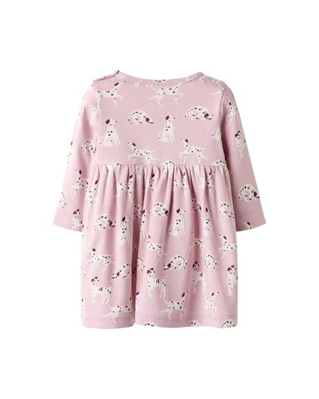 Lyserød - Bleached Mauve/Cloud Dancer - Name it - Kjole- 13252995