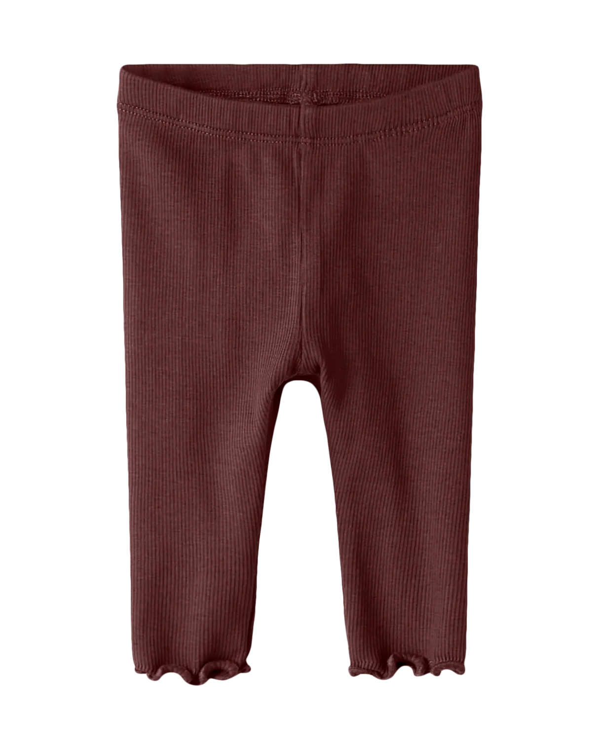 Rødbrun - Andorra - Name it - Leggings - Rib - 13253000