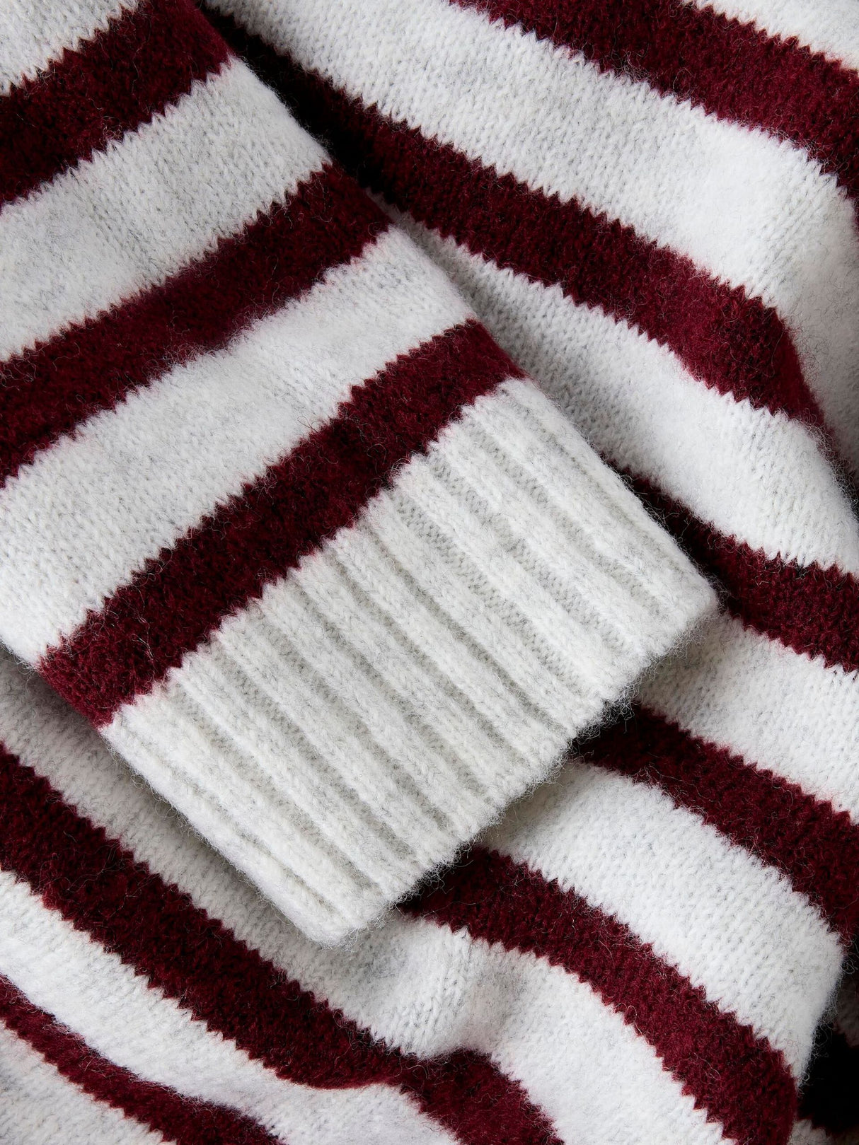 Grå - Light greay Melange - Name it - Stribet Striktrøje - 13253064