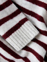 Grå - Light greay Melange - Name it - Stribet Striktrøje - 13253064