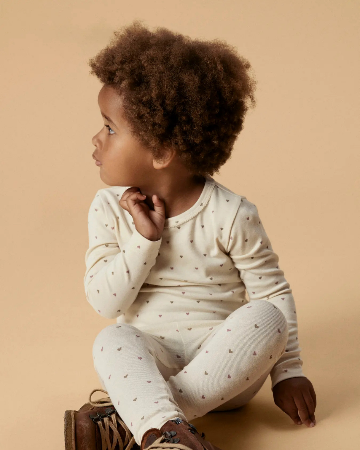 Offwhite - Turtledove - Lil'Atelier - Leggings - hjerter - 13253868