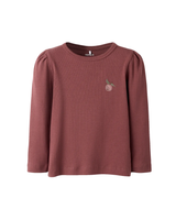 Rosa - rosa brown - name it - Bluse - rib - 13255828