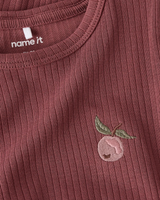 Rosa - rosa brown - name it - Bluse - rib - 13255828