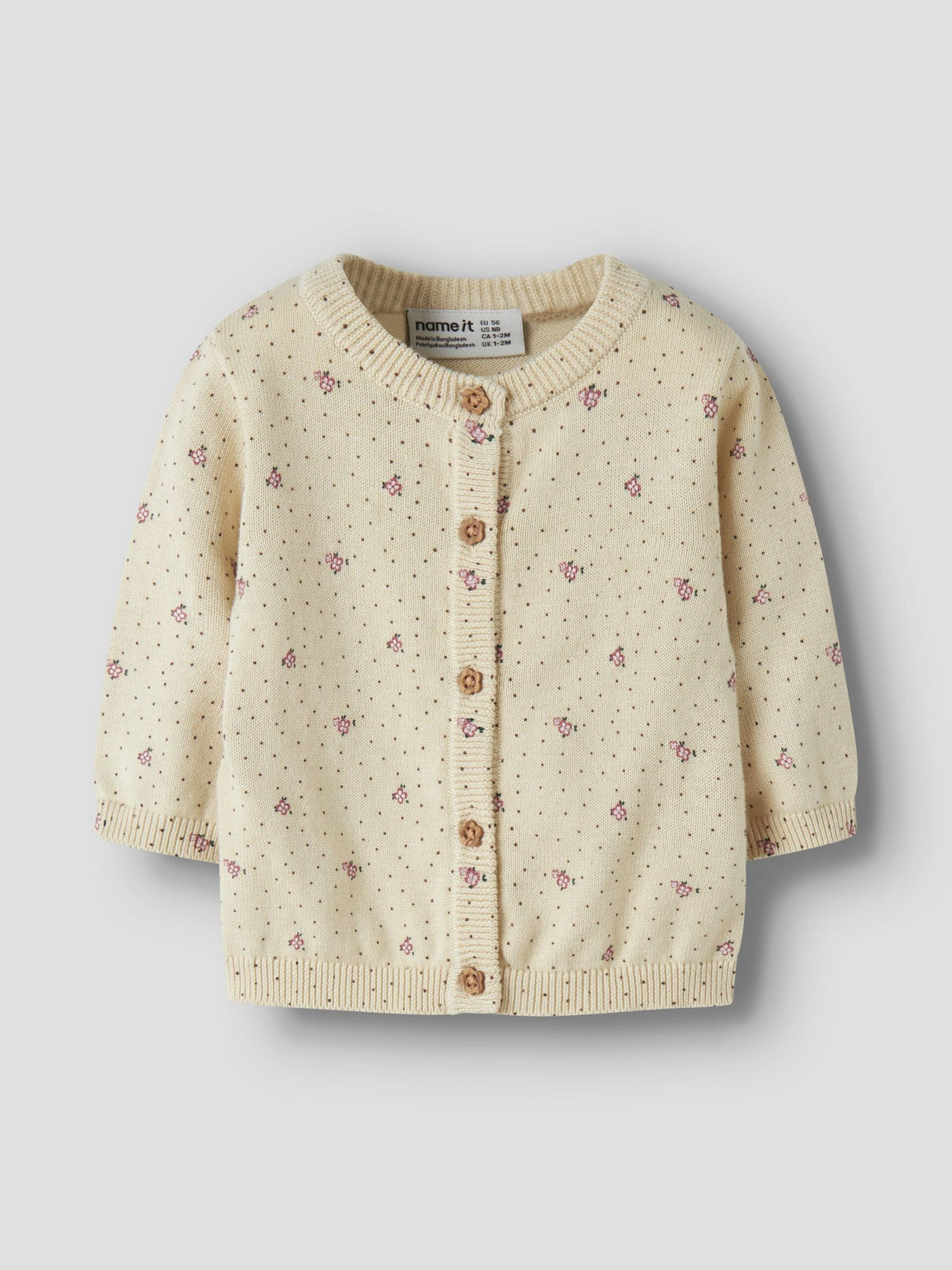 Almond Milk Cardigan,Striktrøje fra Name it - 13255894