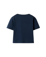 Mørkeblå - Navy Blazer - Name it - T-shirt - Blomst - 13257994