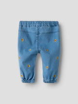 Medium Blue Denim SUNFLOWER EMB Bukser fra Name it - 13261319
