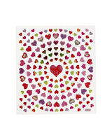 Stickers 1 Ark - små hjerter 15x16,5 cm