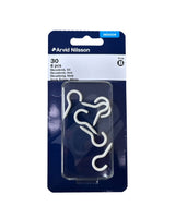 Skruekrog 30 mm epoxy hvid 6 Stk