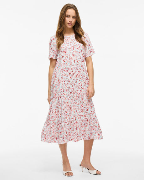 Rød - Snow White - VILA - Kjole - Blomster - 14078934