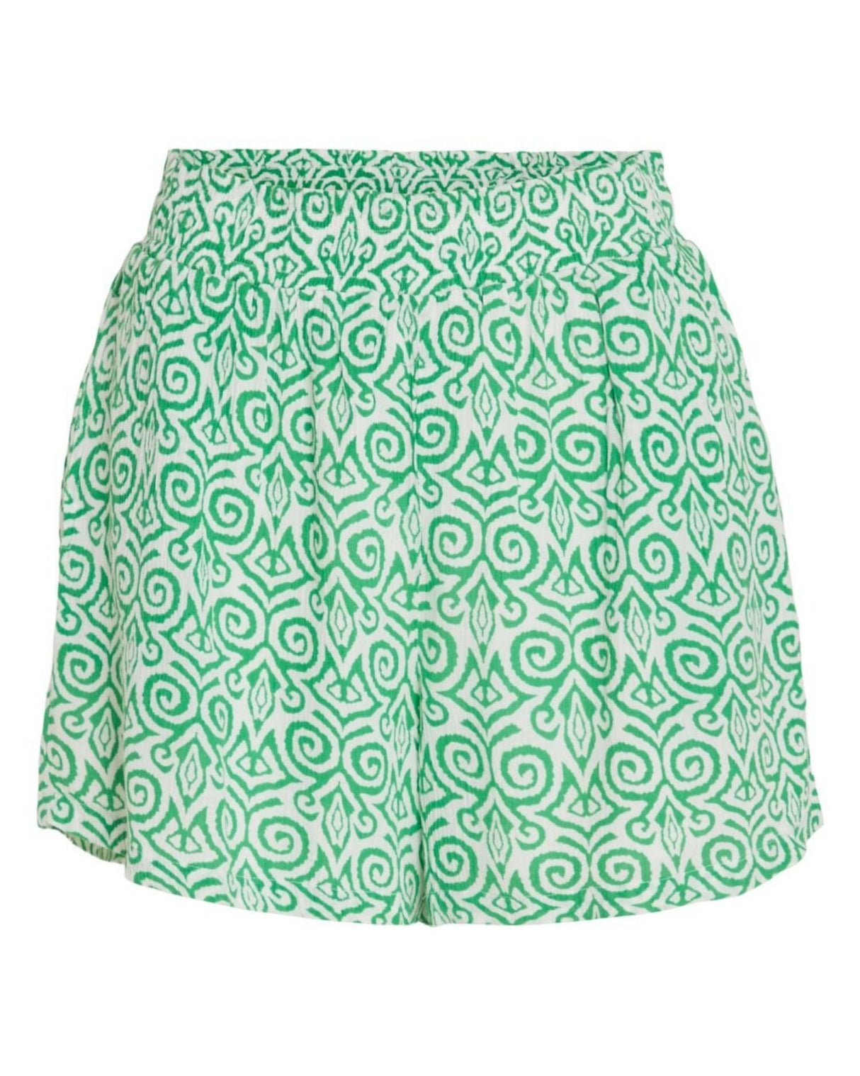 Grøn/hvid birch Vila printet shorts -14088343