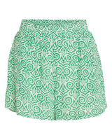 Grøn/hvid birch Vila printet shorts -14088343