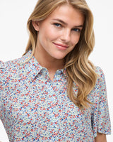 Blå - Kentucky Blue - Vila - Kjole - Blomster - 14088790