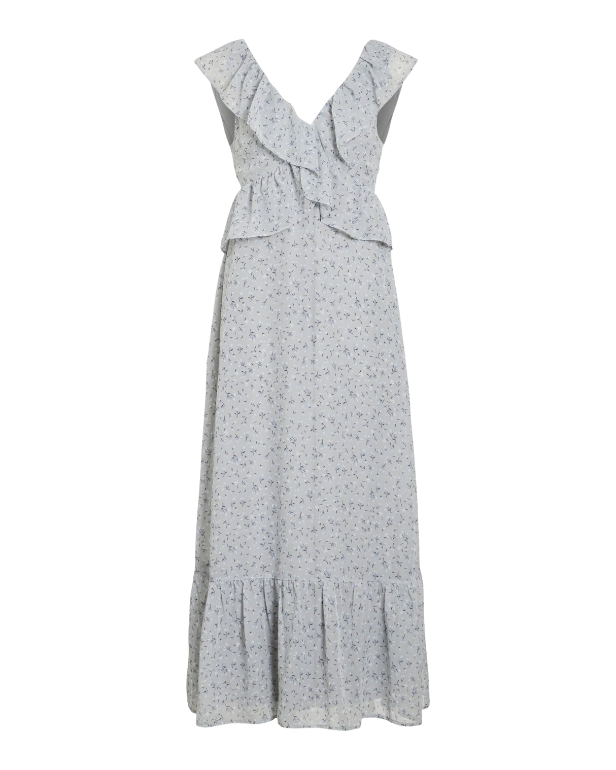 Blå - Pearl Blue - VILA - Kjole - Blomster - 14099489