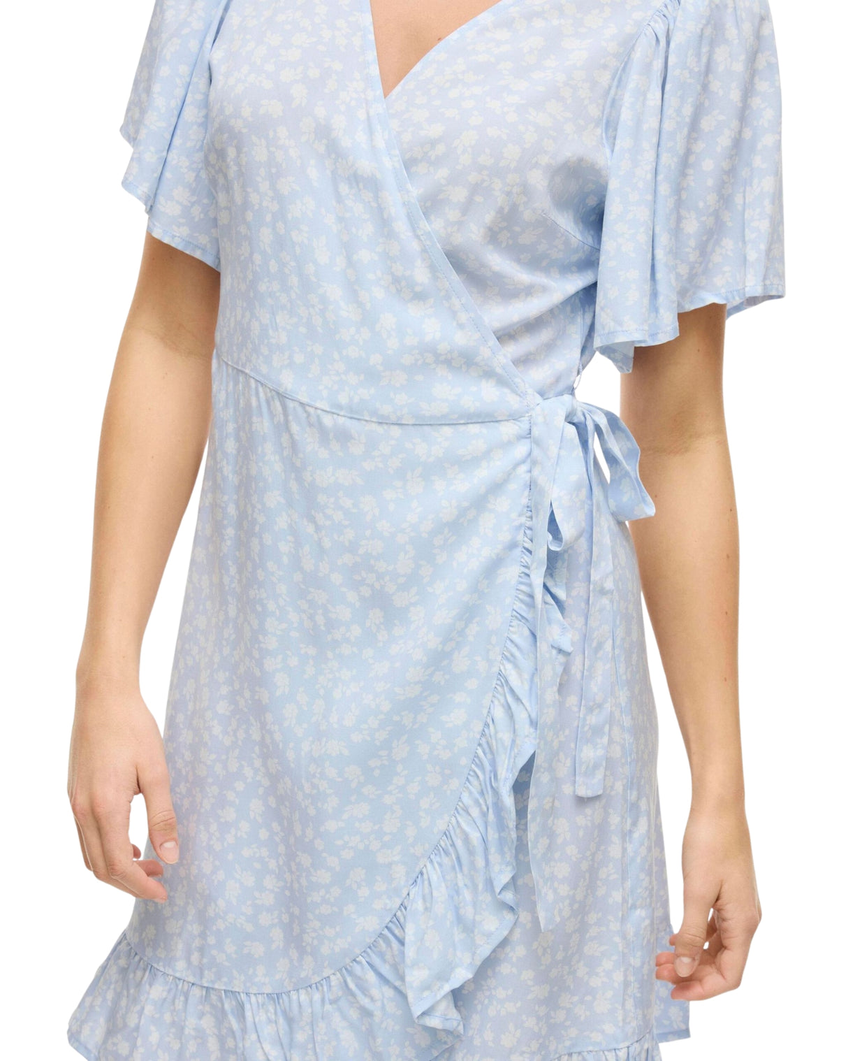 Blå - Kentucky Blue - Vila - Kjole - Blomster - 14102088