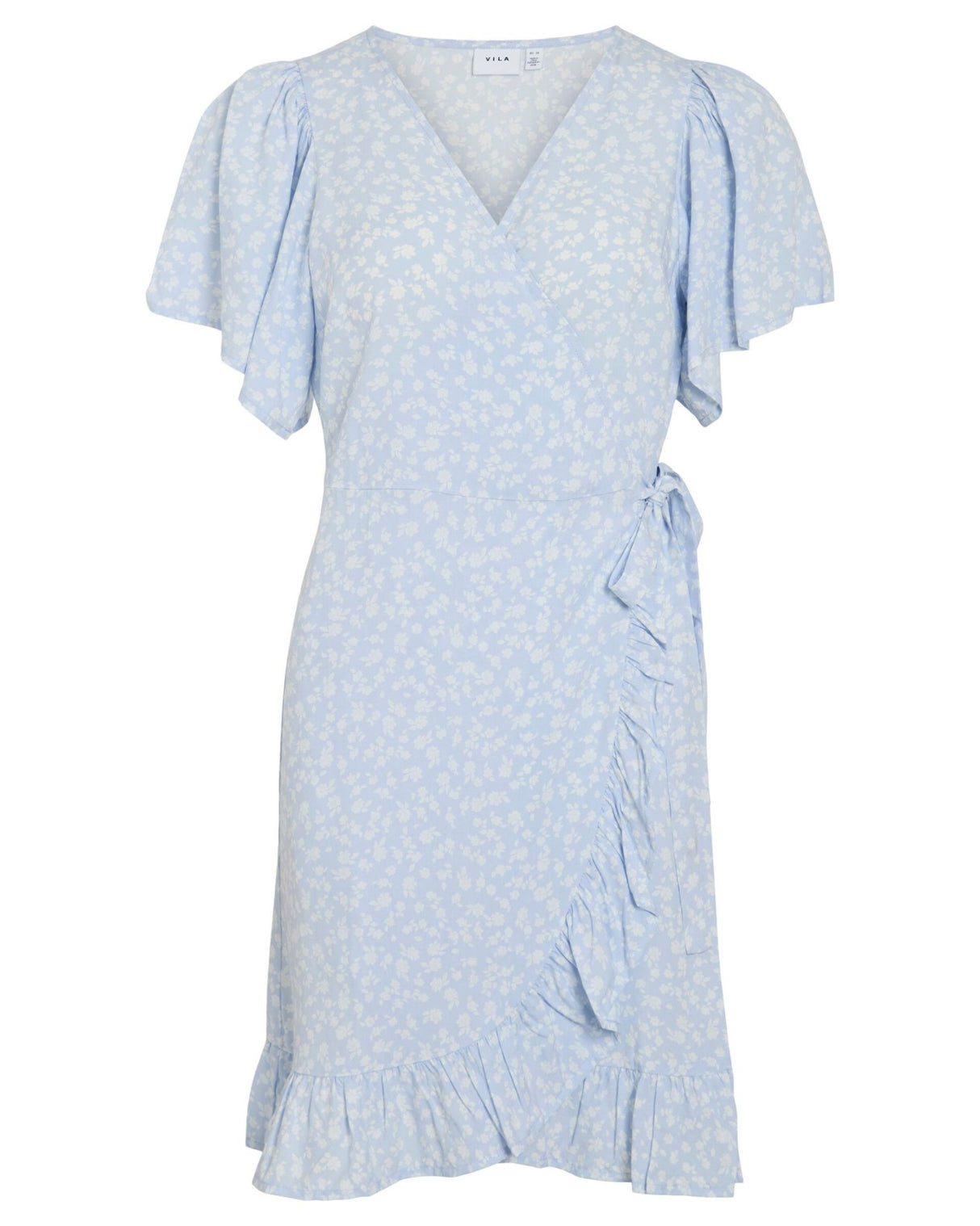 Blå - Kentucky Blue - Vila - Kjole - Blomster - 14102088
